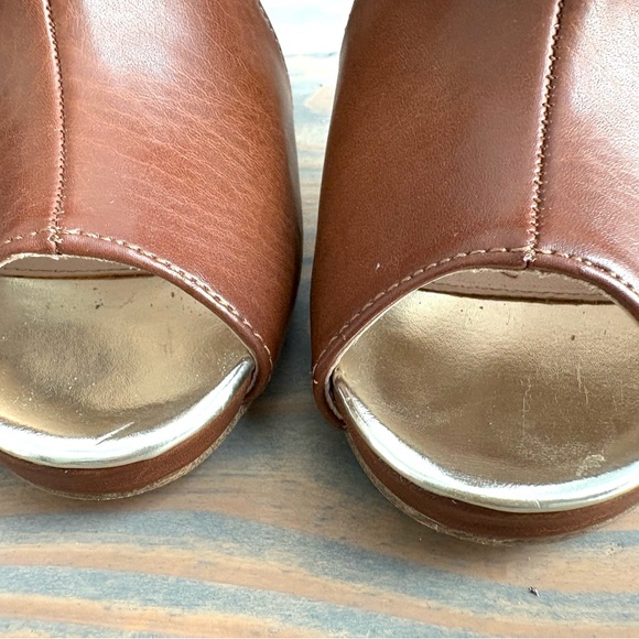 Call It Spring Brown Peep-Toe Heels - Picture 10 of 10